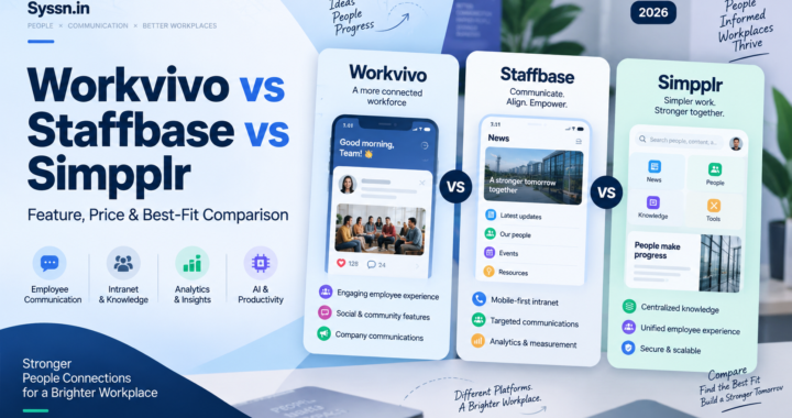 Workvivo vs Staffbase vs Simpplr