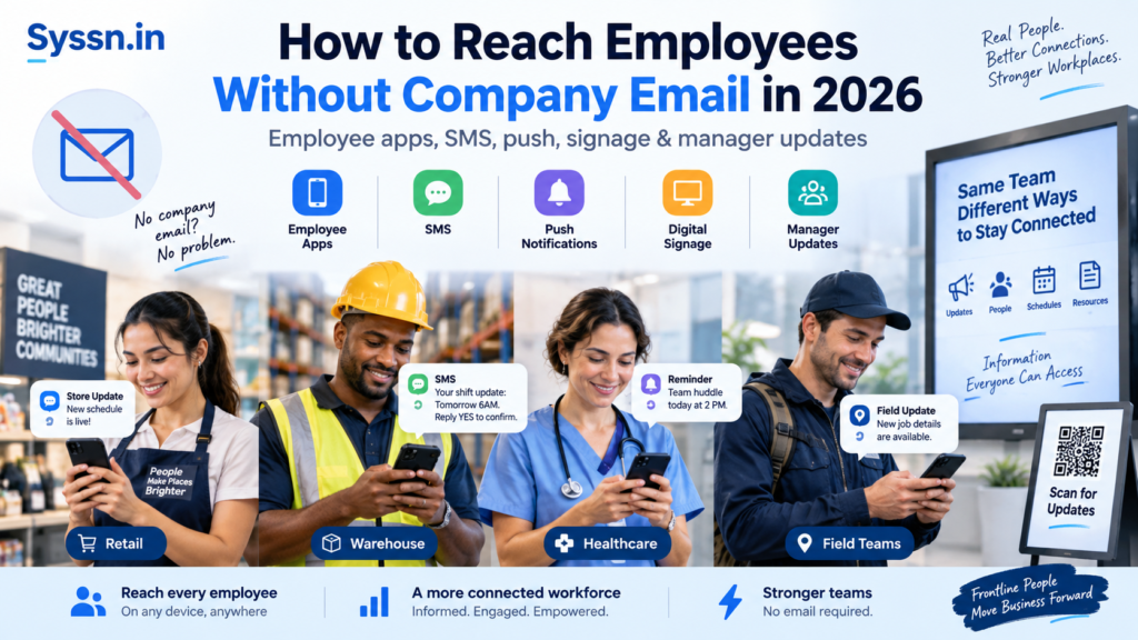 communicate with employees without email