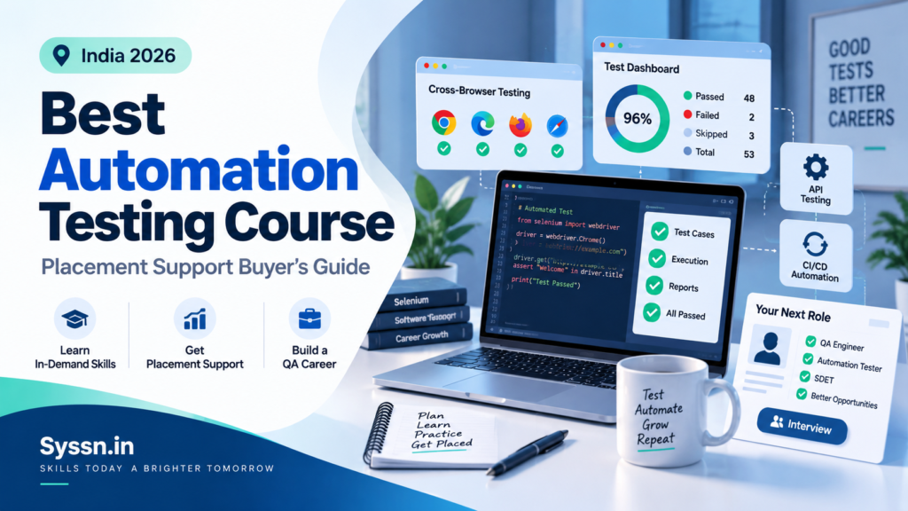 Best Automation Testing Course With Placement Support