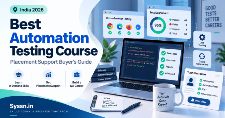 Best Automation Testing Course With Placement Support